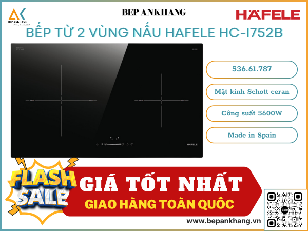 Bếp từ 2 vùng nấu Hafele HC-I752B 536.61.787